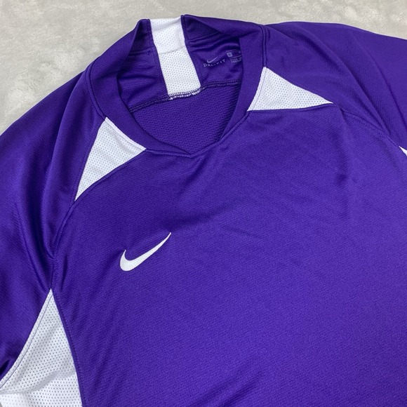 Nike Other - New Nike Short Sleeve Legend Soccer Jersey Men Medium Purple Dri Fit AJ1013